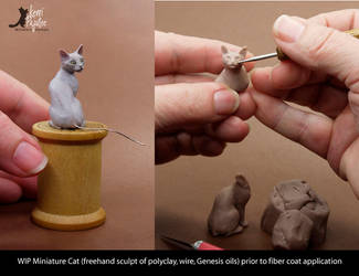 WIP Miniature Cat Sculpture - no fur
