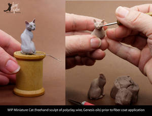 WIP Miniature Cat Sculpture - no fur