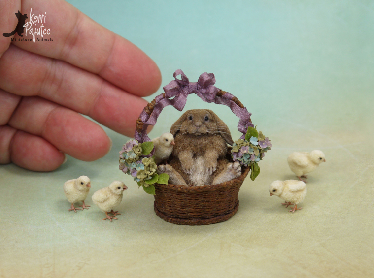 Miniature French Lop sculpture