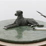 Miniature Deerhound Sculpture