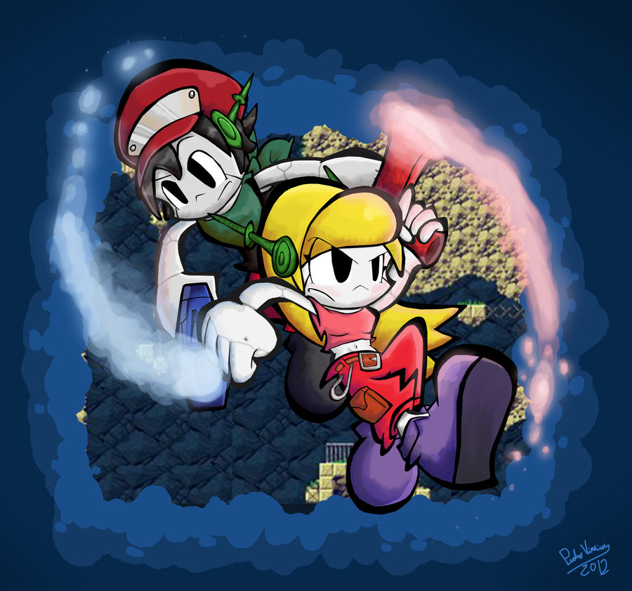 Quote and Curly - Cave Story