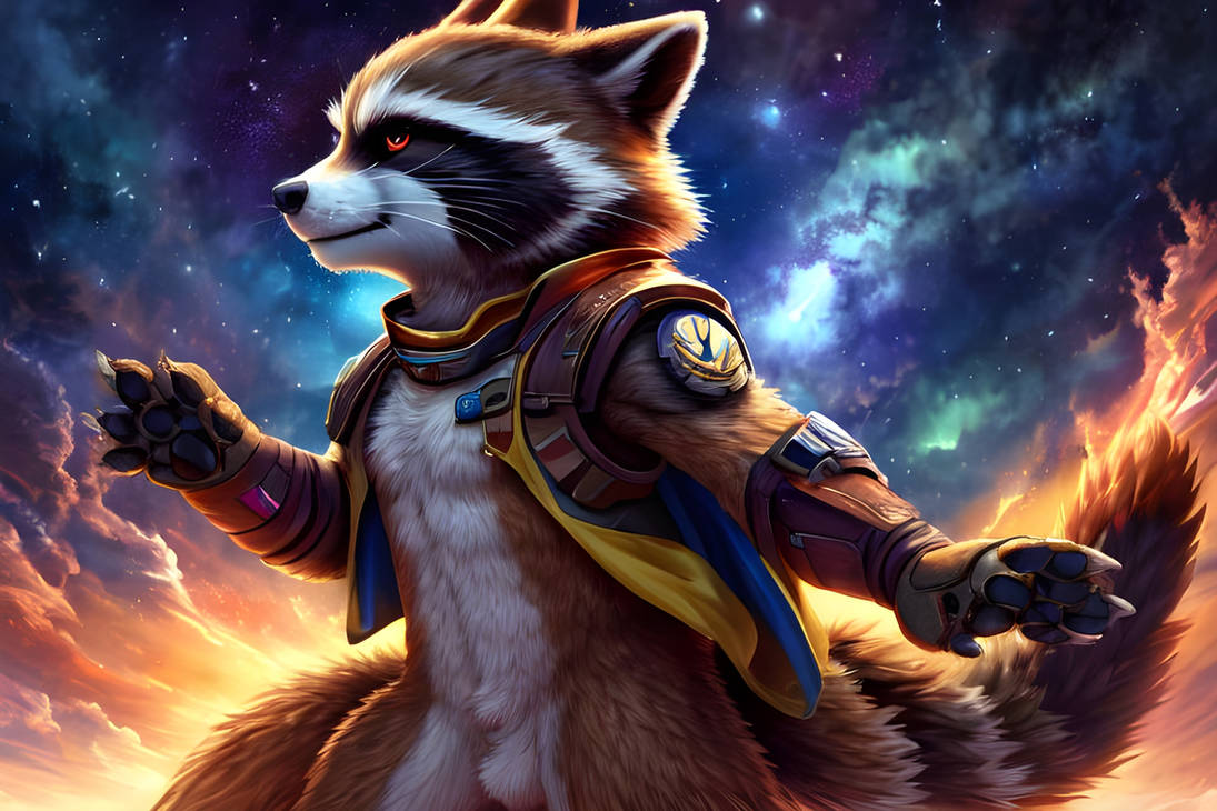 Rocket Raccoon 2 by PaintsplattersOtter on DeviantArt