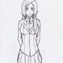 Orihime ink lineart