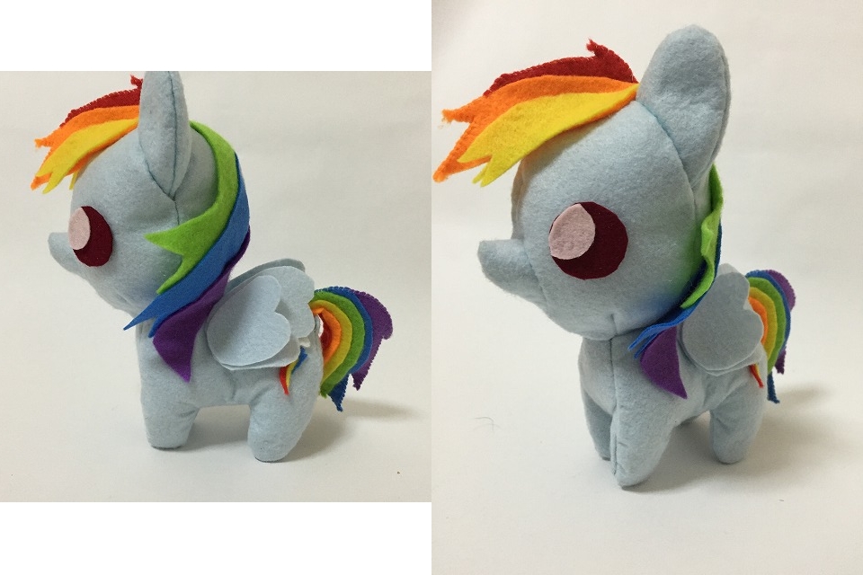 mini Rainbowdash plushie