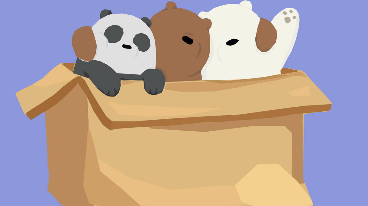 We Bare Bears in a box by icebby on DeviantArt