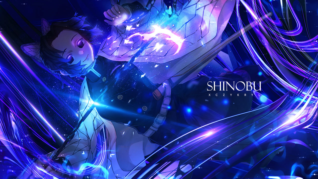 SeriousBW on X: Shinobu Kocho GFX Thumbnail - Commissioned by