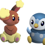 Piplup and Buneary