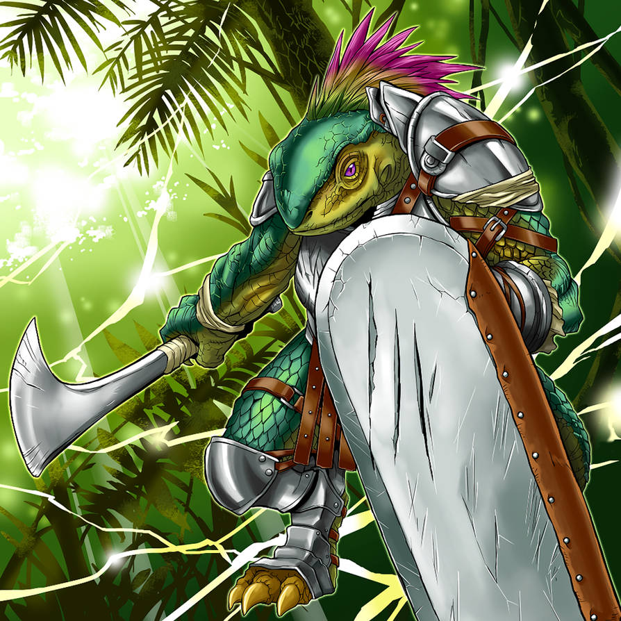 Commanding Lizard Lizard Soldier by Redduck197 on DeviantArt