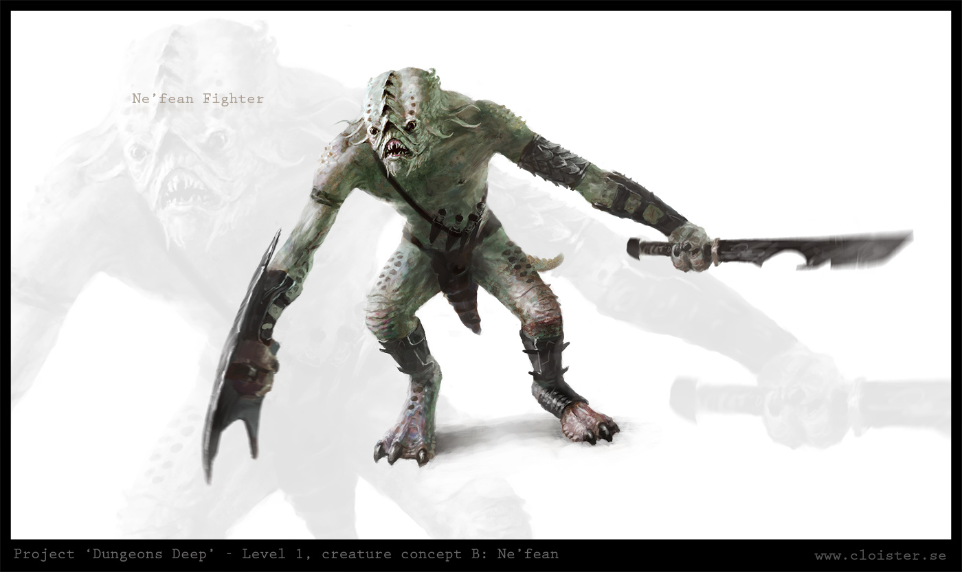 Dungeon level 1 - creature concept B: Ne'fean