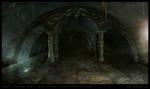 Dungeon level 2 - level concept A: Main Corridor by Cloister