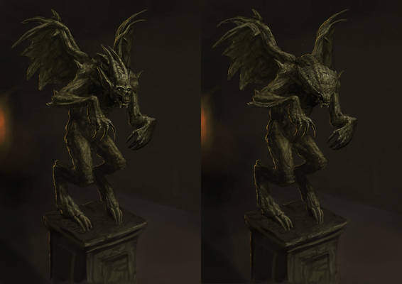 Horror Creature Concept 4 - Gargoyle