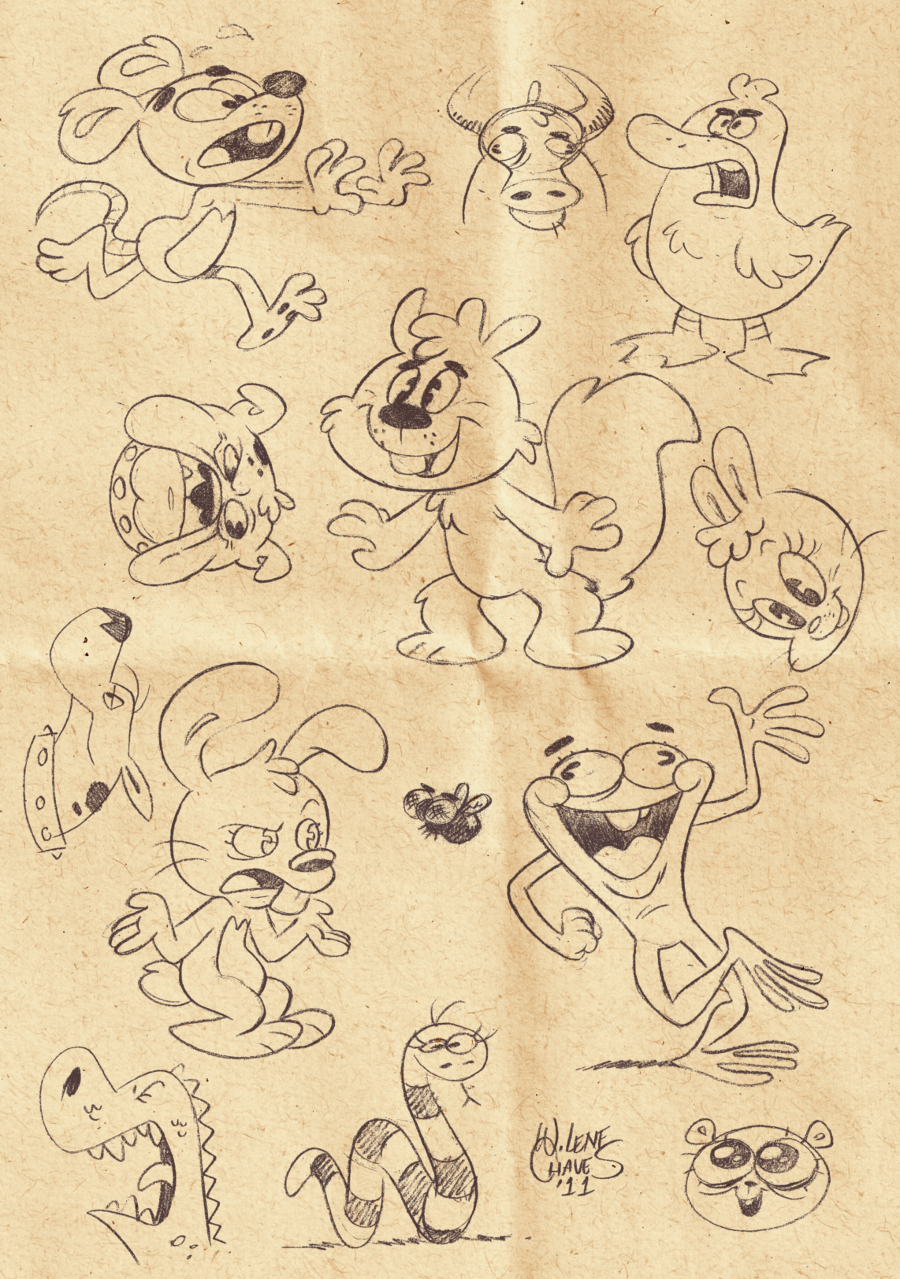 cartoon sketches