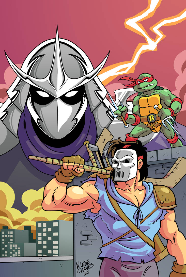 Raph, Casey and Shredder by BezerroBizarro on DeviantArt
