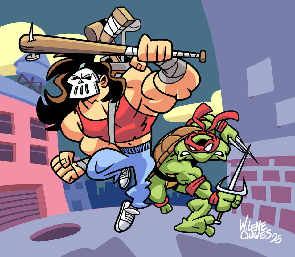 Casey and Raph by BezerroBizarro on DeviantArt