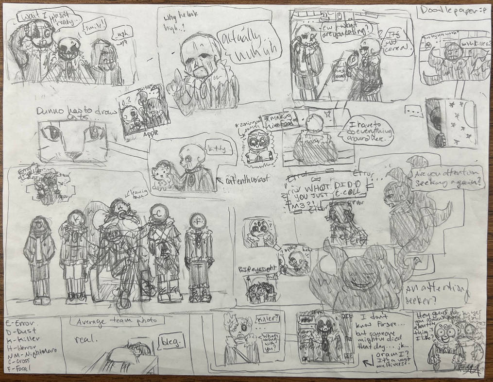 Rouges Comic Utmv UTMV Doodle Page by AuriferousAurum on DeviantArt