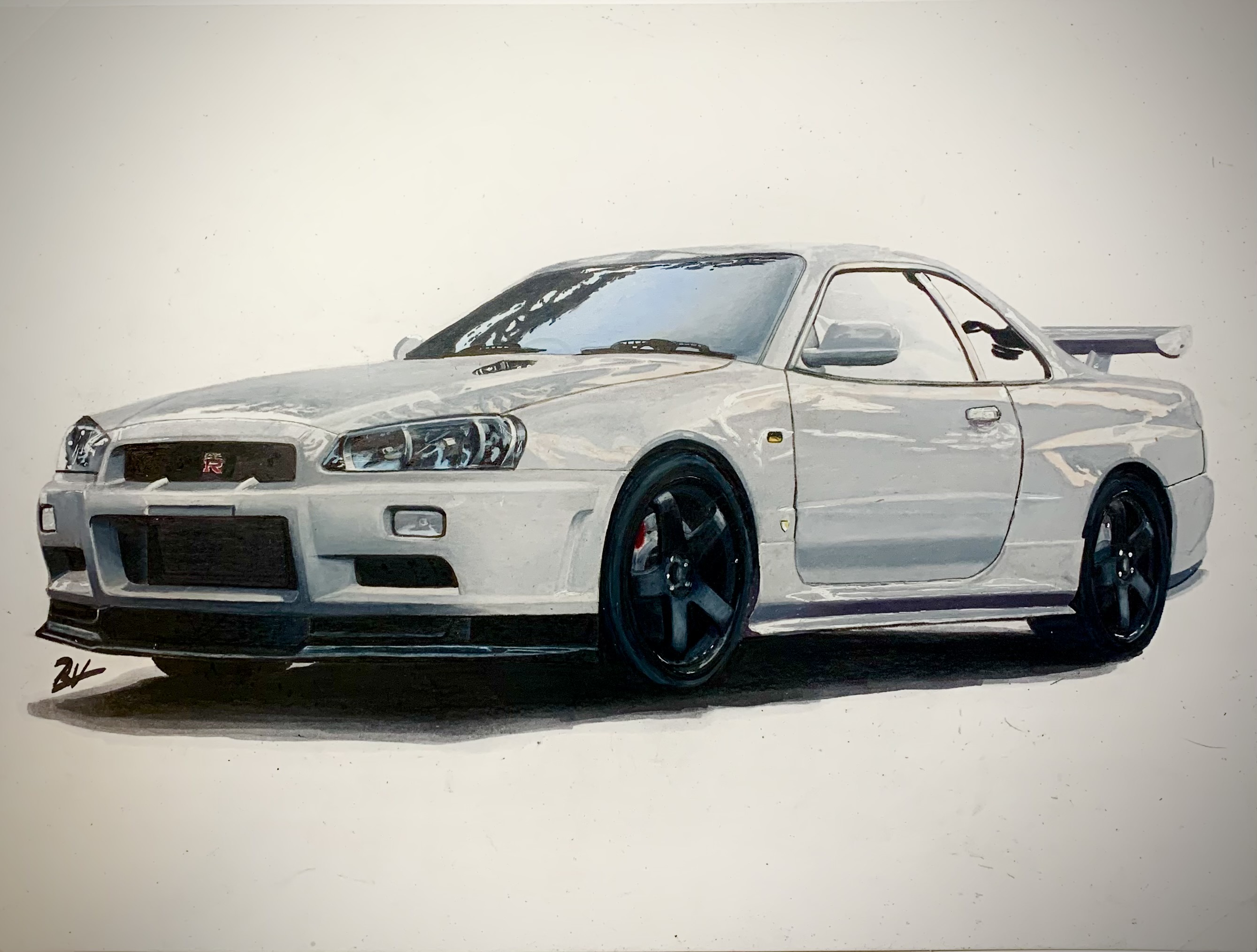 Nissan skyline R34 GTR by TwoThirdsRyan on DeviantArt