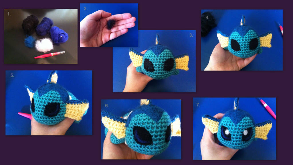 Needle Felted Eyes: A basic picture tutorial by aphid777
