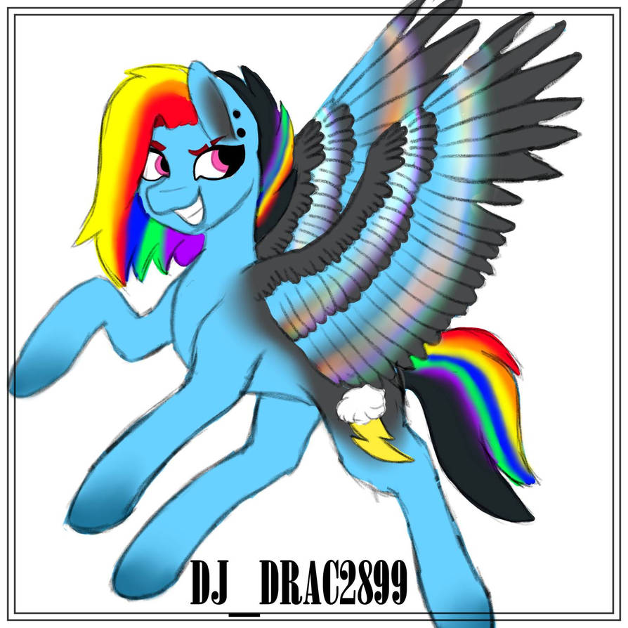 MLP - Rainbow Dash Redesign + Speedpaint by ArtfulQuinn on DeviantArt