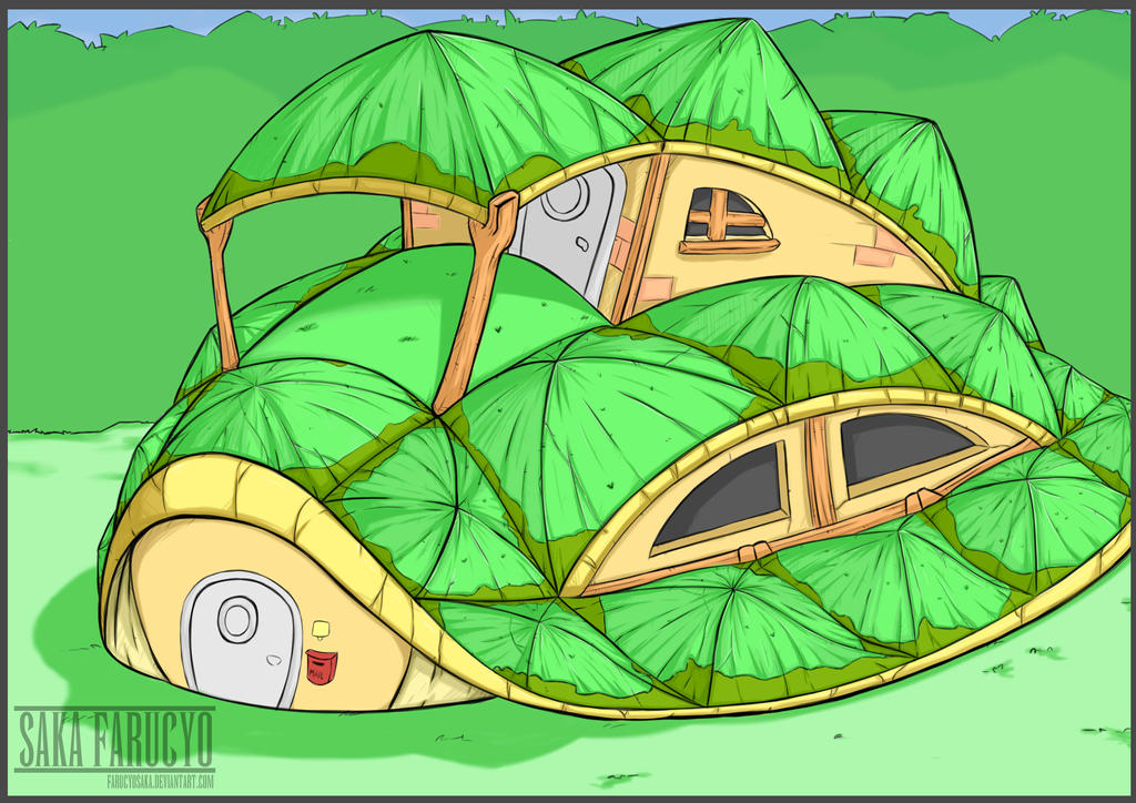 Turtle Shell House By FarucyoSaka On DeviantArt turtle-shell-house-by-farucyosaka-on-deviantart