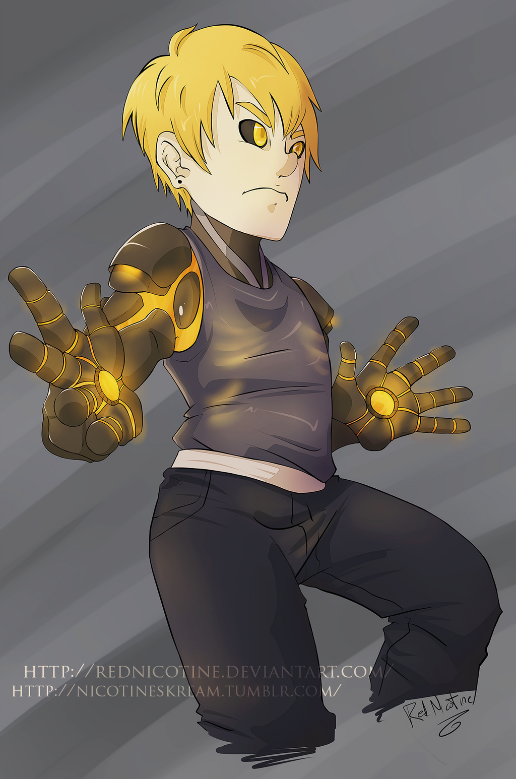Fan Art - Genos - OPM by RedNicotine on DeviantArt