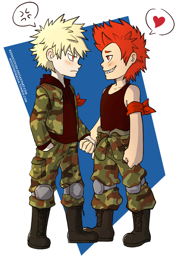 Bakugou x Kirishima - Fan Art by RedNicotine on DeviantArt