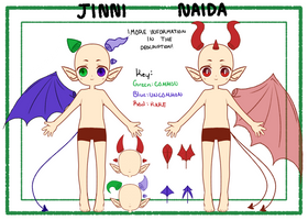 Closed Species: Jinni Naida reference sheet