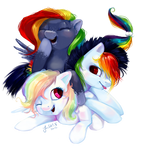 Pony Commission: Cloud, Sunshine and White by enigmatia