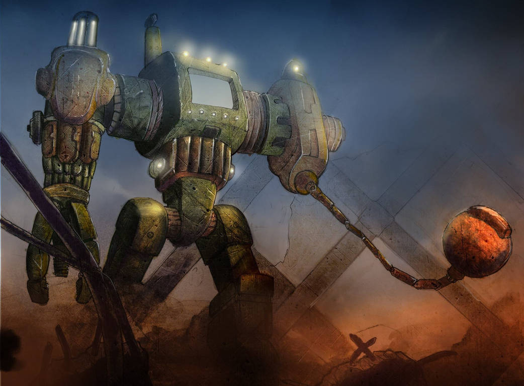 Construction Bot by stephenglagow on DeviantArt