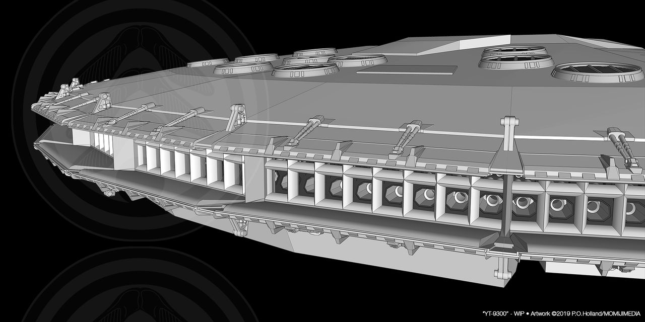Packet Freighter YT-9300 Heavy Packet Freighter WIP - Engines by Phaeton99 on DeviantArt