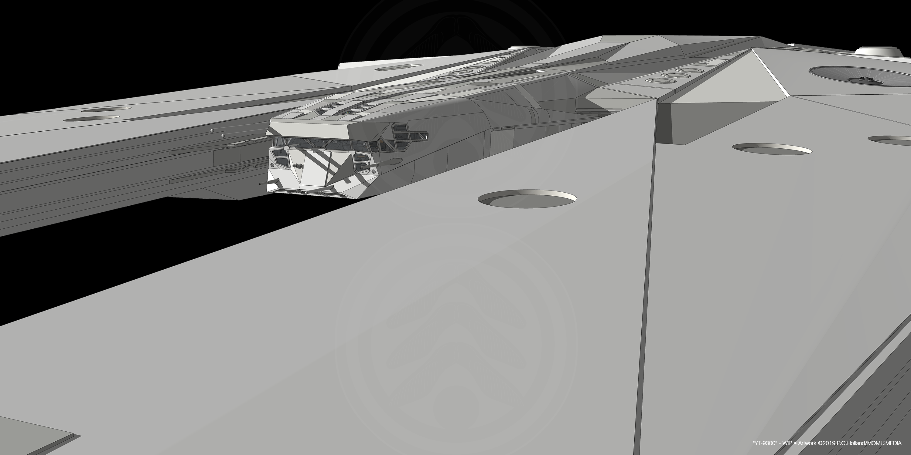 Packet Freighter YT-9300 Heavy Packet Freighter - Hull Panels by Phaeton99 on DeviantArt