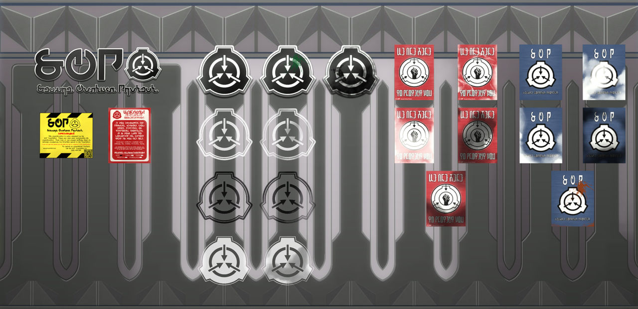 Sims 4 - Simlish SCP Signage - Pack 1