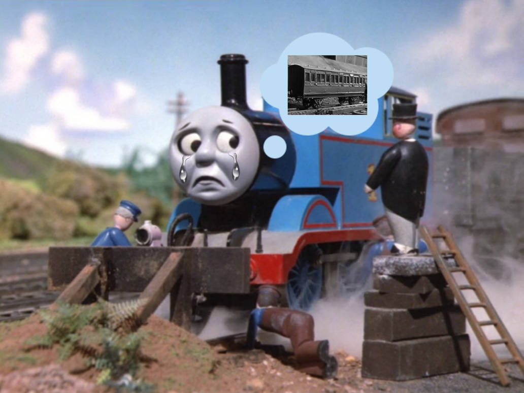 Thomas Crying Over his Special Coach by UP844TF22-Production on DeviantArt