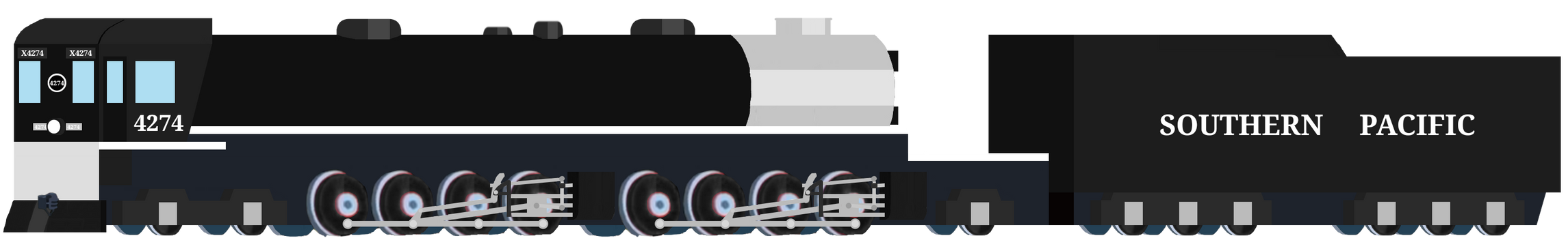 Sp 4274 All Engines Go Southern Pacific 4274 by UP844TF22-Production on DeviantArt