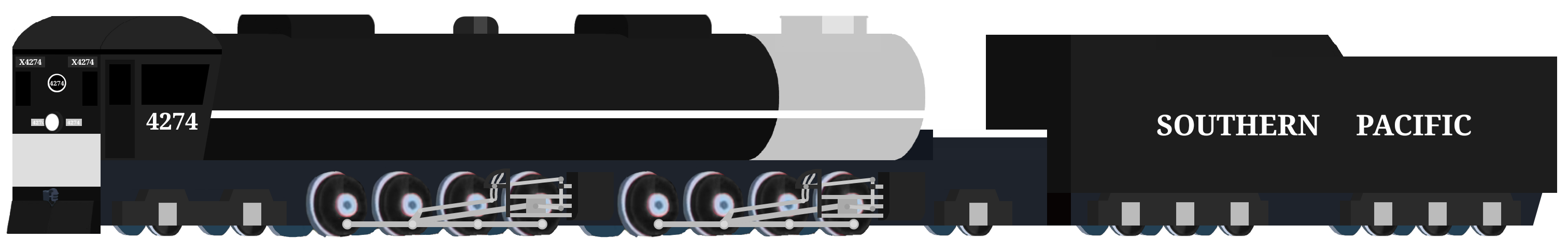 Sp 4274 All Engines Go Southern Pacific 4274 by Railfan2001 on DeviantArt