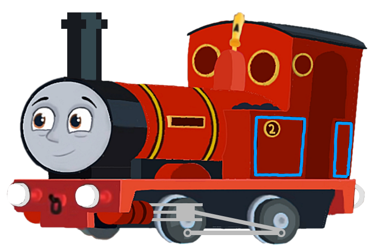 Thomas & Friends Rheneas Skarloey James The Red Engine PNG - Free