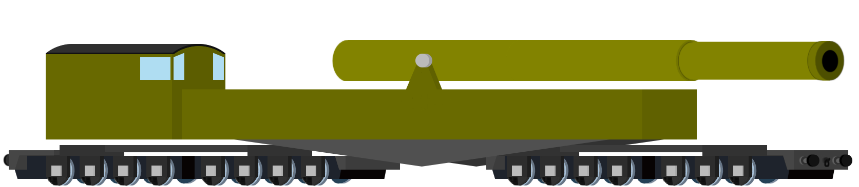 All Engines Go BL 18-inch railroad howitzer by UP844TF22-Production on ...