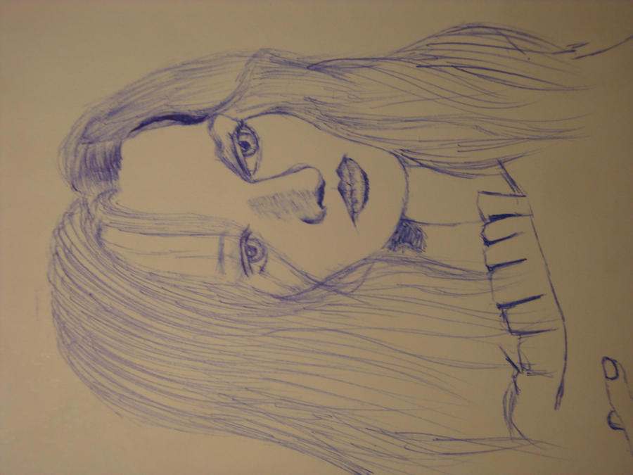 Woman In Blue Ink lady in blue by morosegirl on DeviantArt