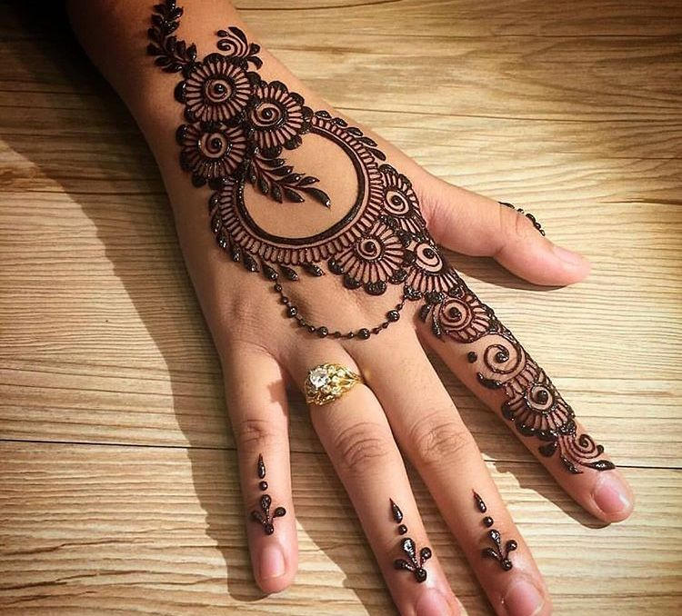 Simple Mehndi Designs For Hands For Beginners by mehndiartistdelhi on ...