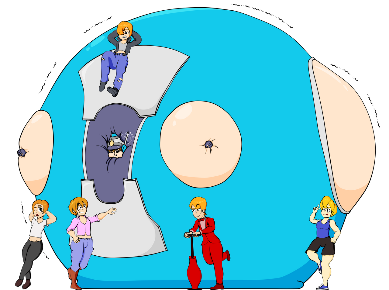 Full-body inflation on MaleExpansionGroup - DeviantArt