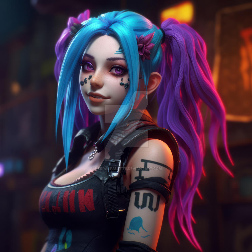 Jinx 4 by NeuralPalette on DeviantArt