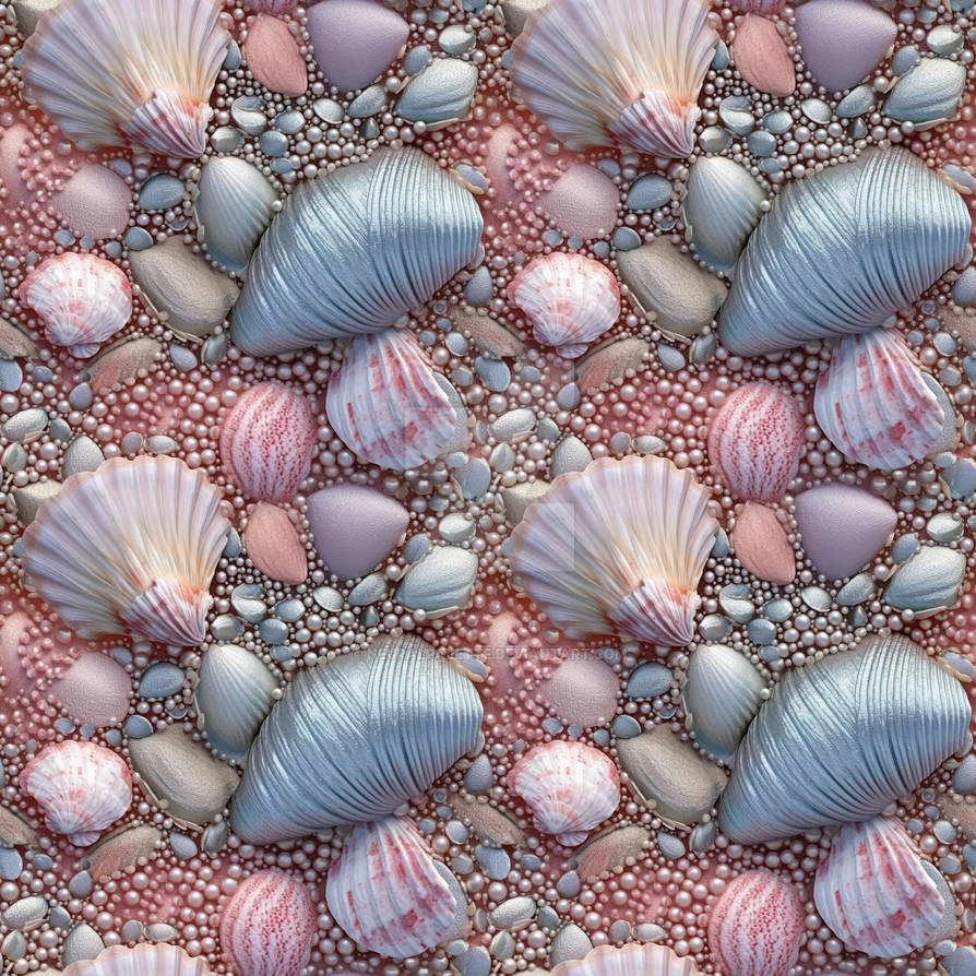 Seashell collection 4 (Tiled) by NeuralPalette on DeviantArt