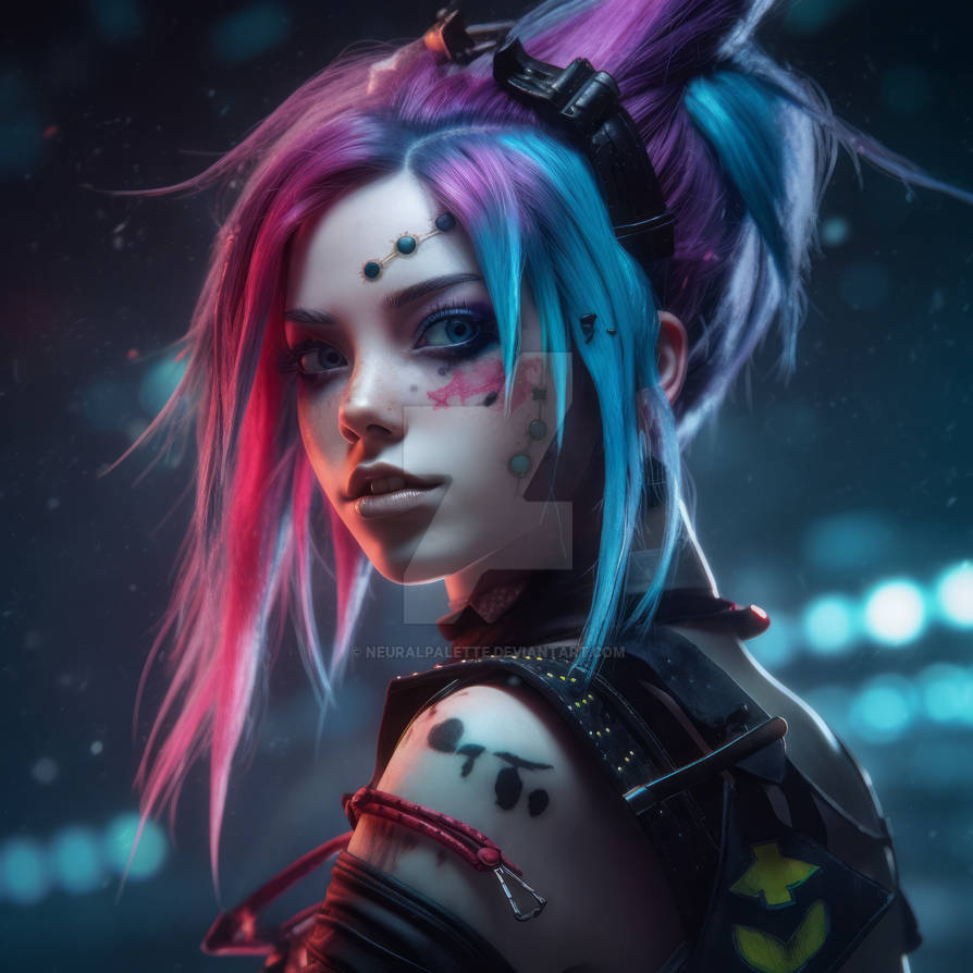 Jinx 6 by NeuralPalette on DeviantArt