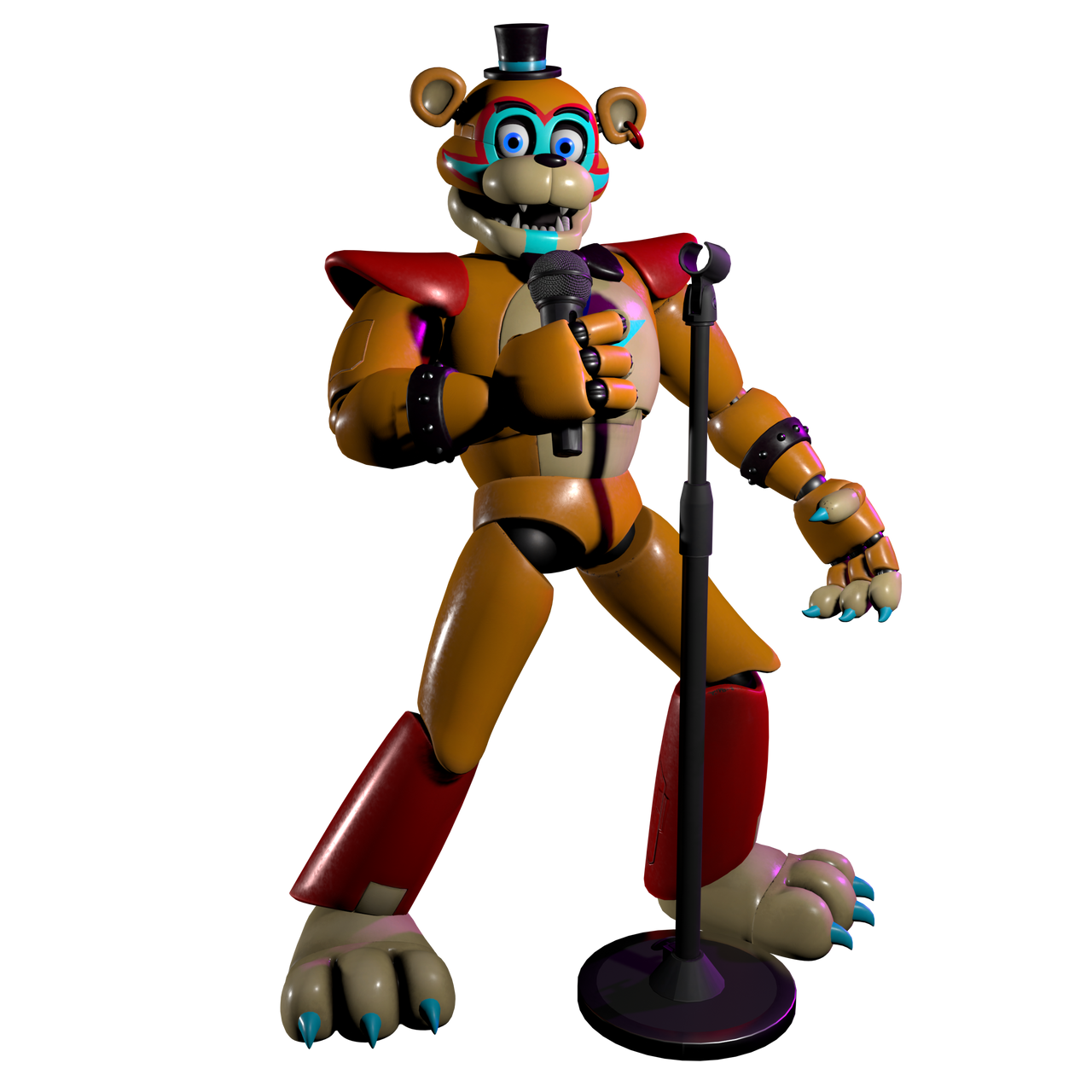 Glamrock Freddy Render by FIREBEAR101 on DeviantArt