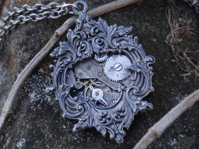 Steampunk victorian necklace