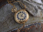 Steampunk pocket watch necklace by Hiddendemon-666