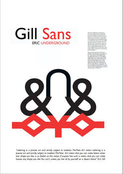 Gill Sans Poster-By Rurther