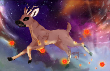 Elk in Space, is a Dandy Elk...in space