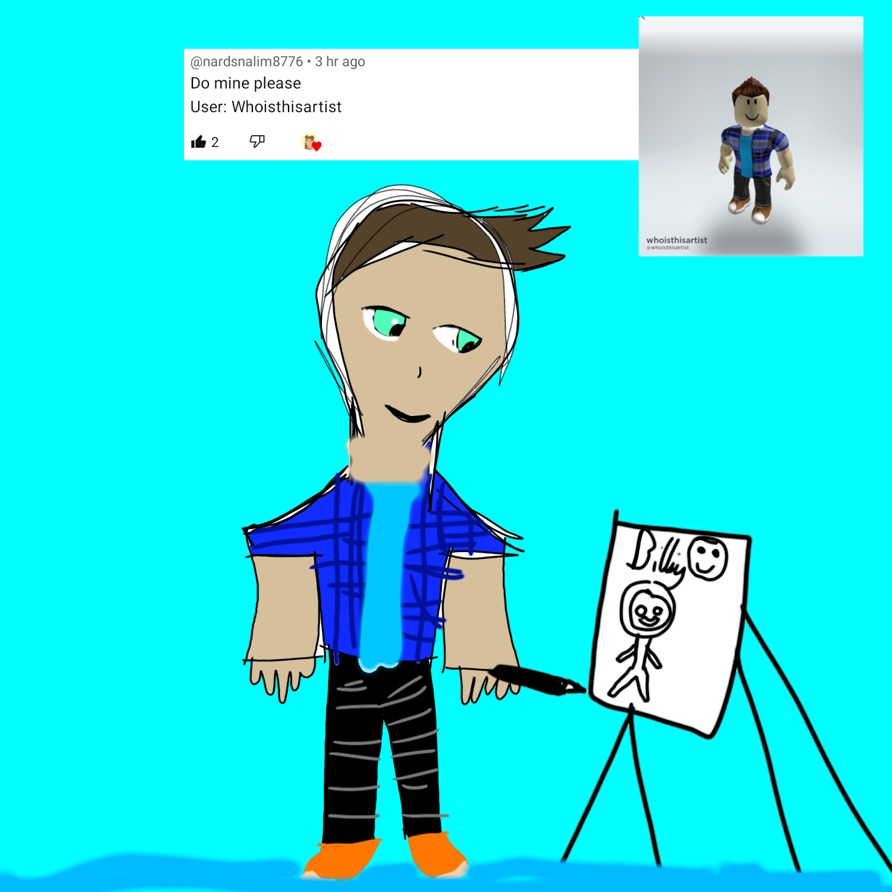 draw your roblox avatar or your oc