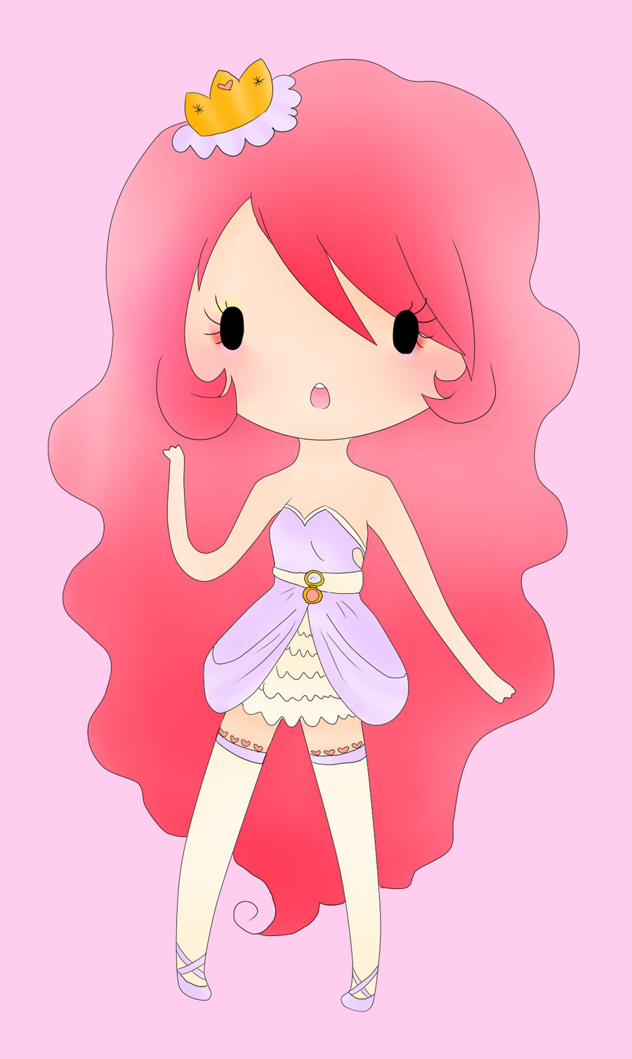 Adventure Time OC:: Minna, Princess of Make-up