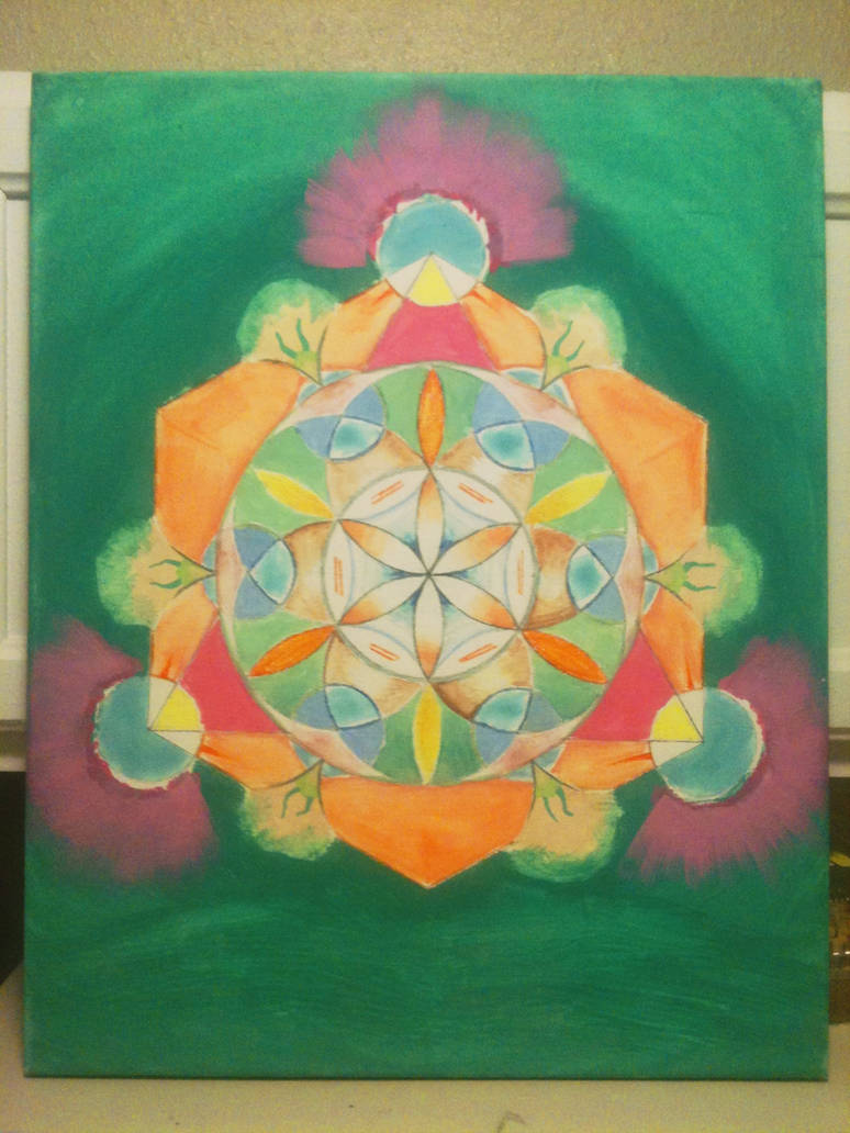 Flower of Life Variation with Tetractys (final)